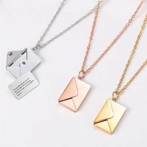 Envelope pendant necklace~